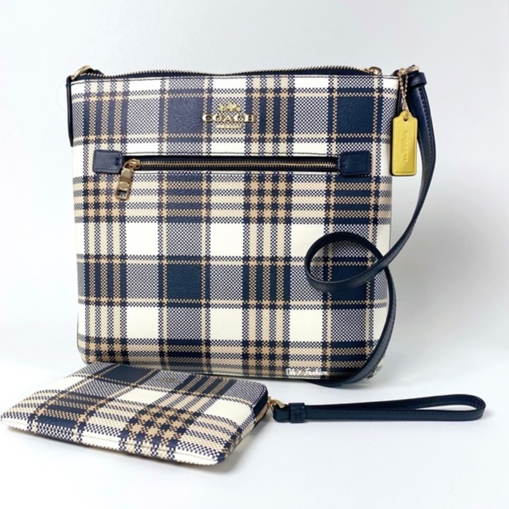Coach Handbag Rowan File Crossbody Bag With Matching Wristlet Wallet set - Picture 1 of 14